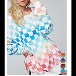 🌟Last One🌟Ombré Checkered Top